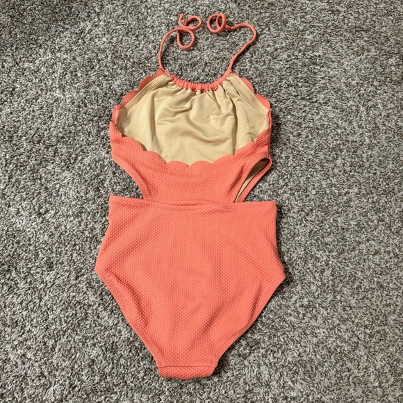 Old Navy Girls Peach Swimsuit Size Medium - Picture 3 of 8